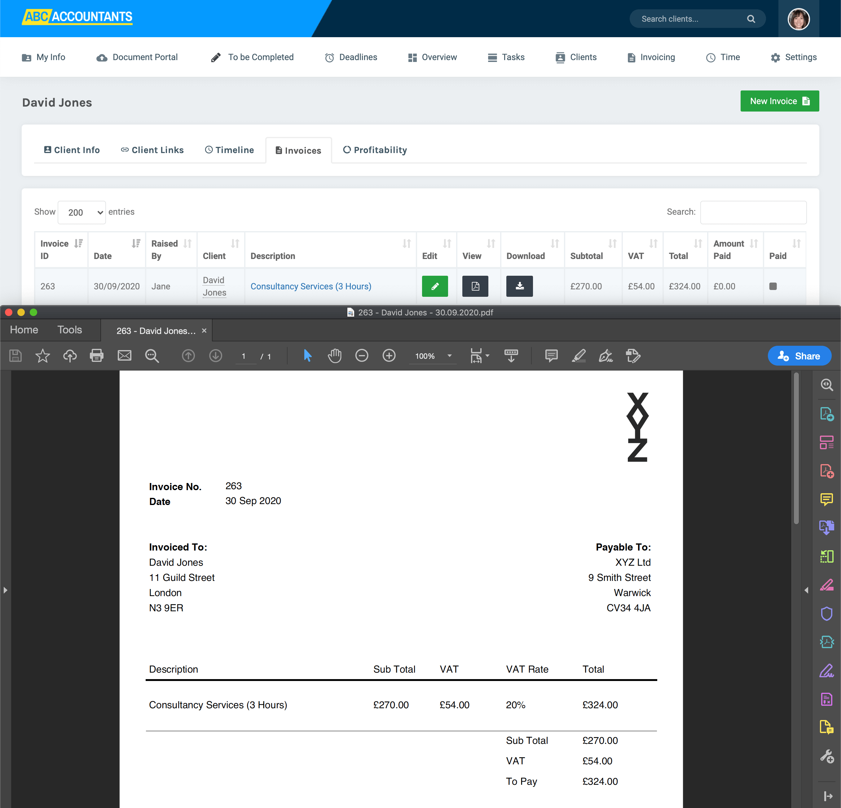 A full CRM system for your clients (optional)
